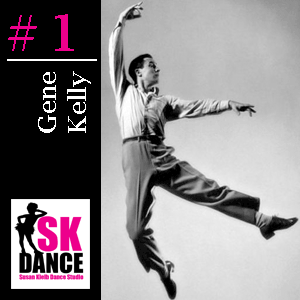 Gene Kelly at Number 1 in SK Dance Studio Top 10 dancers of all time list