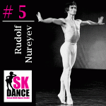 Rudolf Nureyev at Number 5 in SK Dance Studio Top 10 dancers of all time list